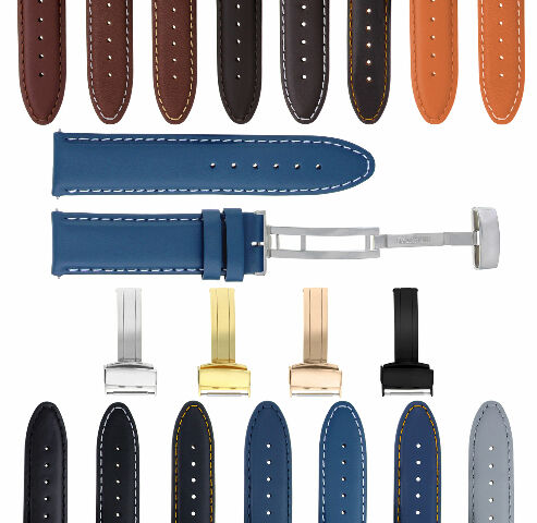 18-24MM LEATHER BAND SMOOTH STRAP CLASP FOR TISSOT PRC200 PRS200 - Picture 36 of 97