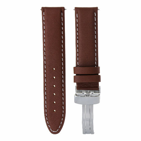 18-24MM LEATHER BAND SMOOTH STRAP CLASP FOR TISSOT PRC200 PRS200 - Picture 65 of 97
