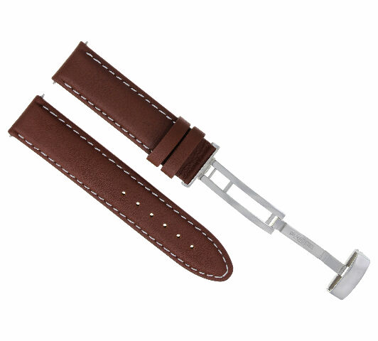 18-24MM LEATHER BAND SMOOTH STRAP CLASP FOR TISSOT PRC200 PRS200 - Picture 66 of 97