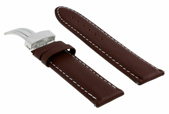 18-24MM LEATHER BAND SMOOTH STRAP CLASP FOR TISSOT PRC200 PRS200 - Picture 67 of 97