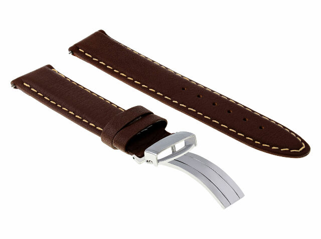 18-24MM LEATHER BAND SMOOTH STRAP CLASP FOR TISSOT PRC200 PRS200 - Picture 75 of 97