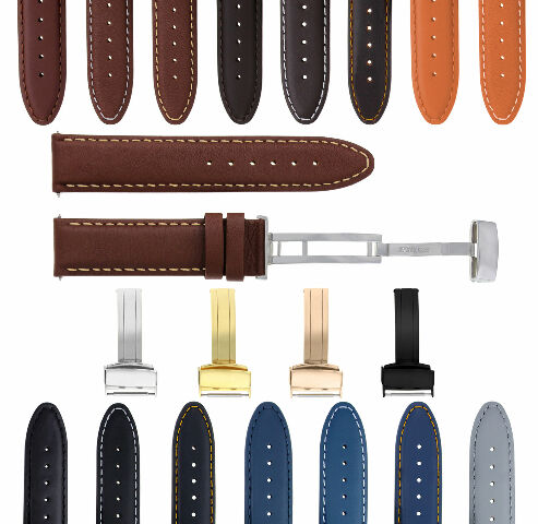 18-24MM LEATHER BAND SMOOTH STRAP CLASP FOR TISSOT PRC200 PRS200 - Picture 70 of 97