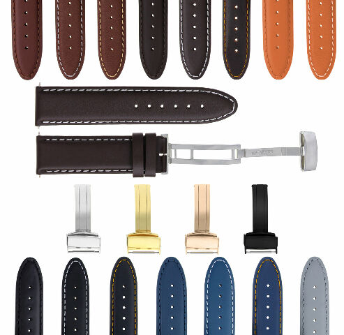18-24MM LEATHER BAND SMOOTH STRAP CLASP FOR TISSOT PRC200 PRS200 - Picture 84 of 97