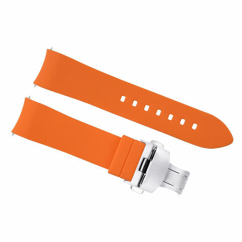 CURVED END SILICONE WATCH BAND RUBBER STRAP 18MM 19MM,20MM 21MM 22MM 24MM +CLASP - Picture 19 of 38