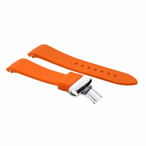 CURVED END SILICONE WATCH BAND RUBBER STRAP 18MM 19MM,20MM 21MM 22MM 24MM +CLASP - Picture 21 of 38