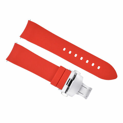 CURVED END SILICONE WATCH BAND RUBBER STRAP 18MM 19MM,20MM 21MM 22MM 24MM +CLASP - Picture 27 of 38