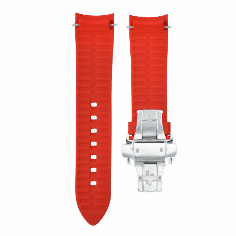 CURVED END SILICONE WATCH BAND RUBBER STRAP 18MM 19MM,20MM 21MM 22MM 24MM +CLASP - Picture 30 of 38