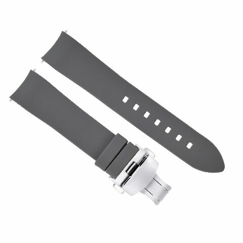 CURVED END SILICONE WATCH BAND RUBBER STRAP 18MM 19MM,20MM 21MM 22MM 24MM +CLASP - Picture 31 of 38