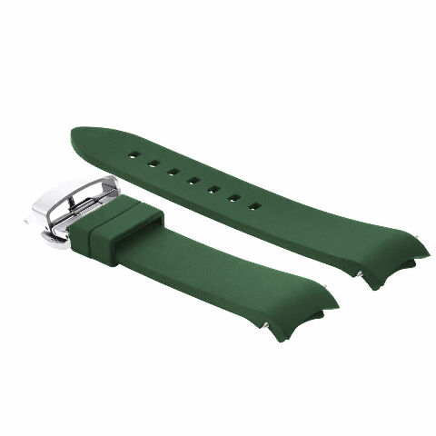 CURVED END SILICONE WATCH BAND RUBBER STRAP 18MM 19MM,20MM 21MM 22MM 24MM +CLASP - Picture 36 of 38