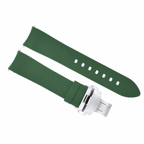 CURVED END SILICONE WATCH BAND RUBBER STRAP 18MM 19MM,20MM 21MM 22MM 24MM +CLASP - Picture 35 of 38