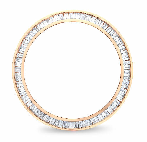 フライデー MENS 2.75CT BAGUETTE NATURAL DIAMOND BEZEL 14KY FOR ROLEX