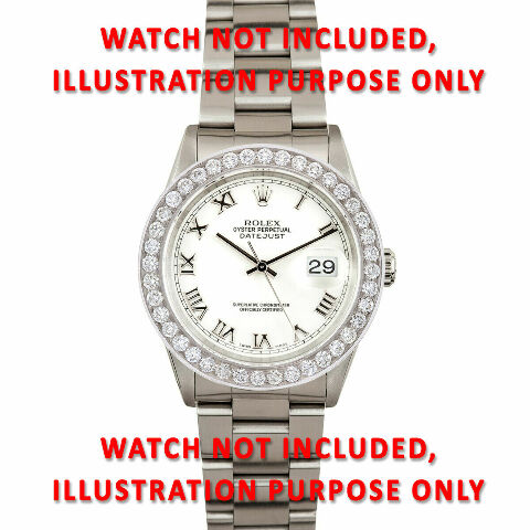 3CT Bead Set Diamond Bezel 14KY Compatible with Rolex 40mm Submariner, GMT Master 2, Daytona 並行輸入品 3ct Cushion Lab Grown Diamond Bezel Set Wedding Anniversary Ring