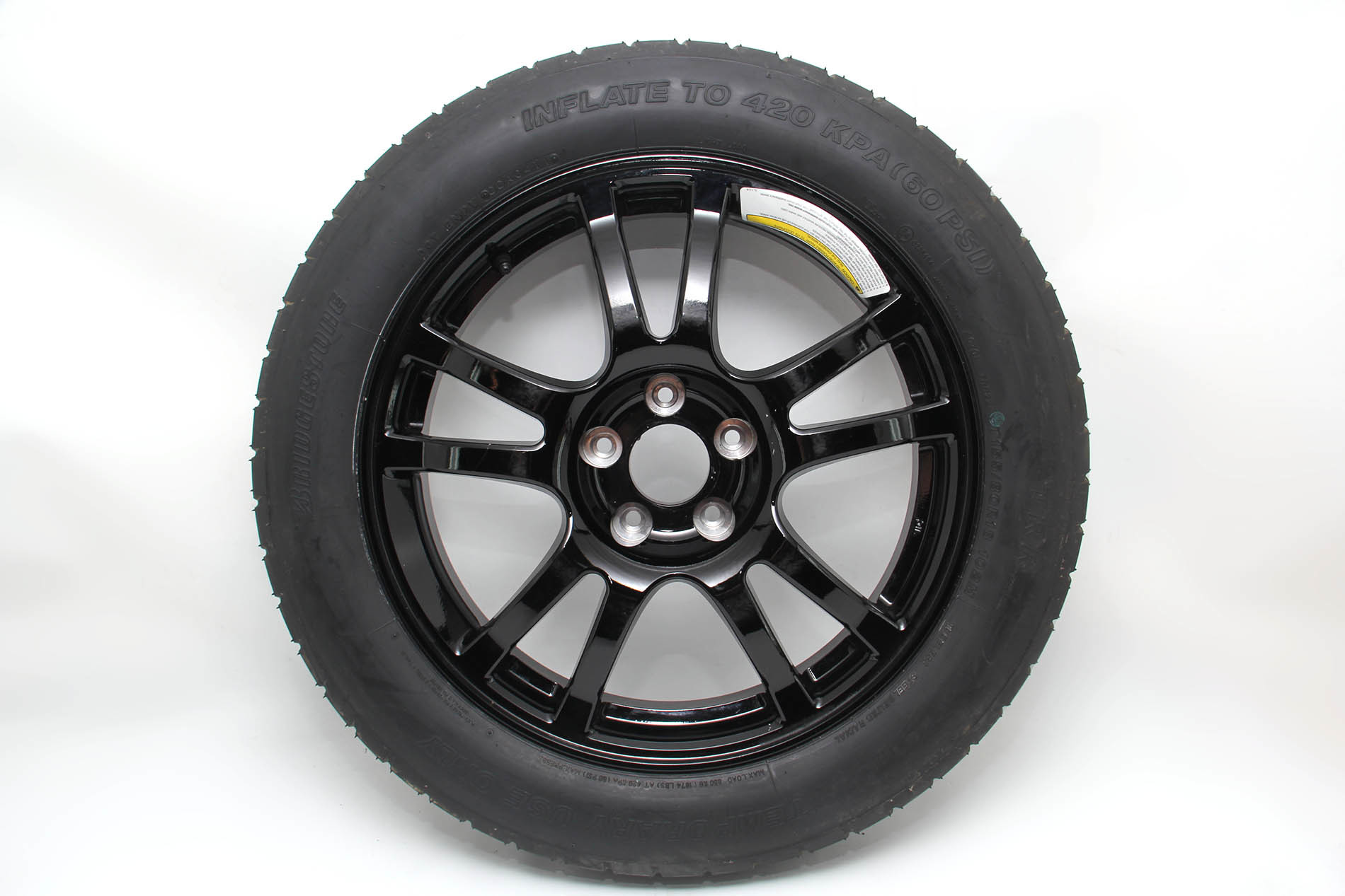 Infiniti M37 0307 Spare Tire Wheel Donut Bridgestone, T145/80D17