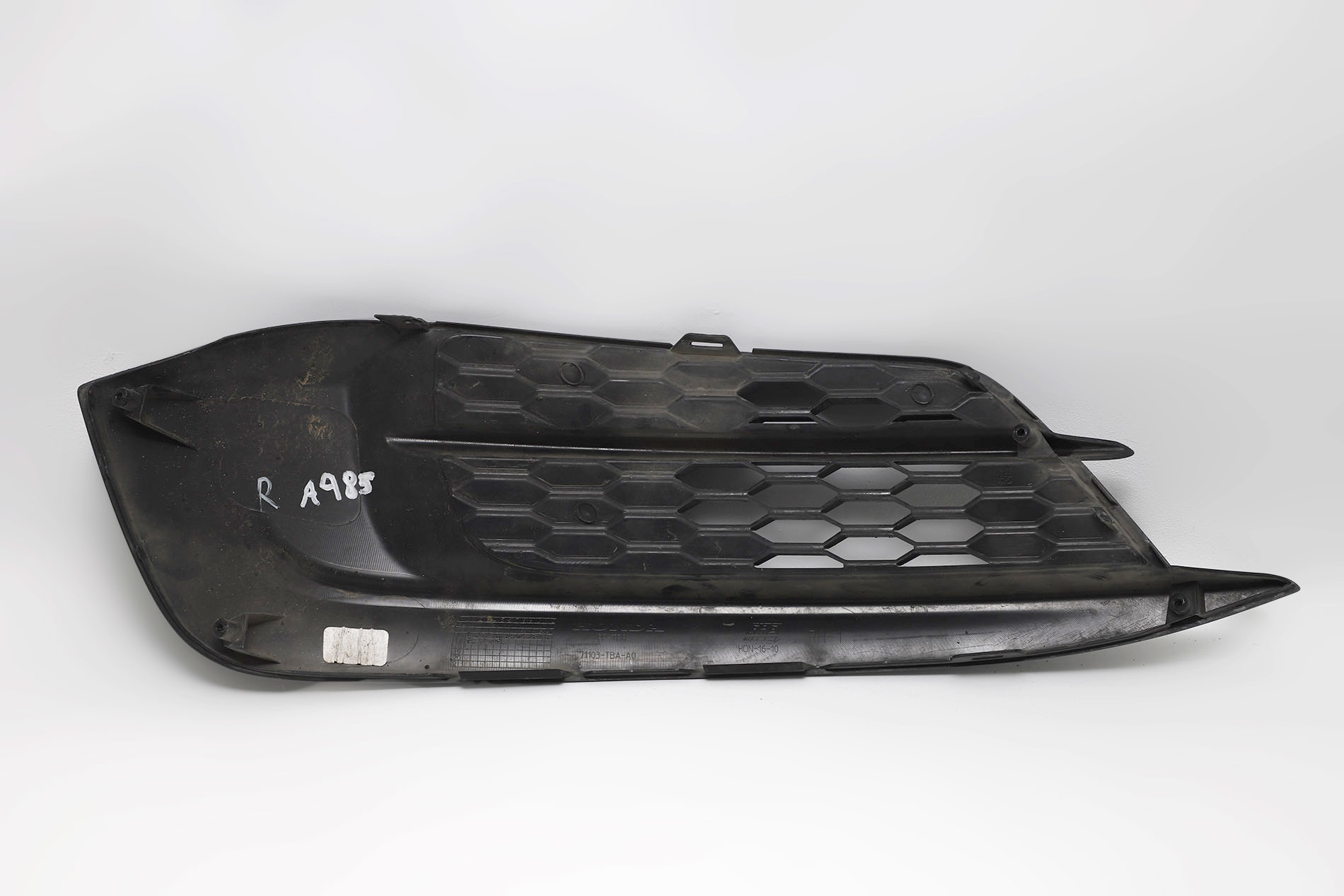 1 Pair Fog Light Cover Trim For 2016-2018 Honda Civic Sedan/Coupe - Scratch Resistant, Fits OE# 71103-TBA-A00