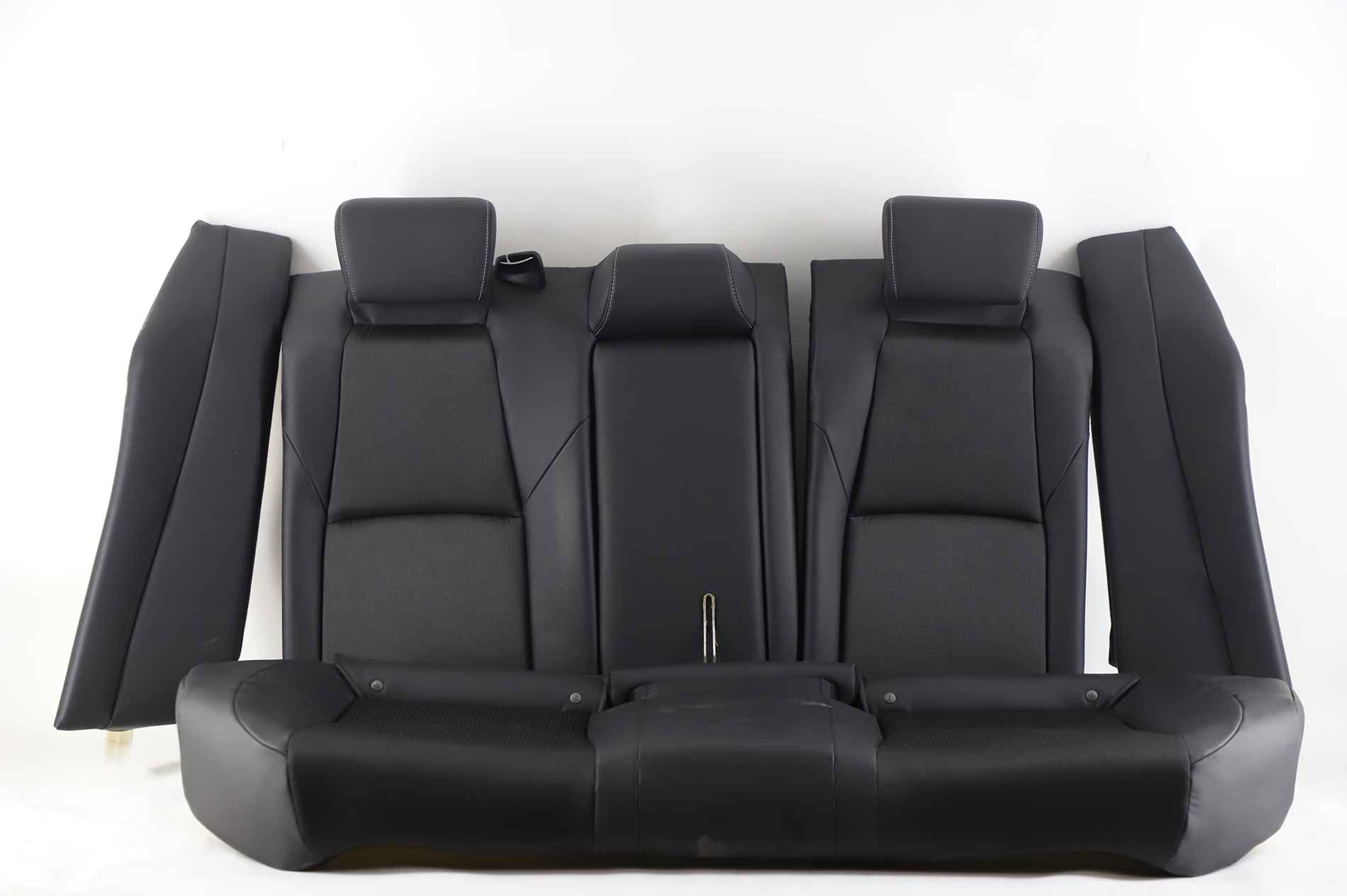 thumbnail interactive-video image 1 of 2008-2012 Honda Accord Rear Bottom Leather Seat Cover Replacement - Gray (OEM Match) 1 of 2