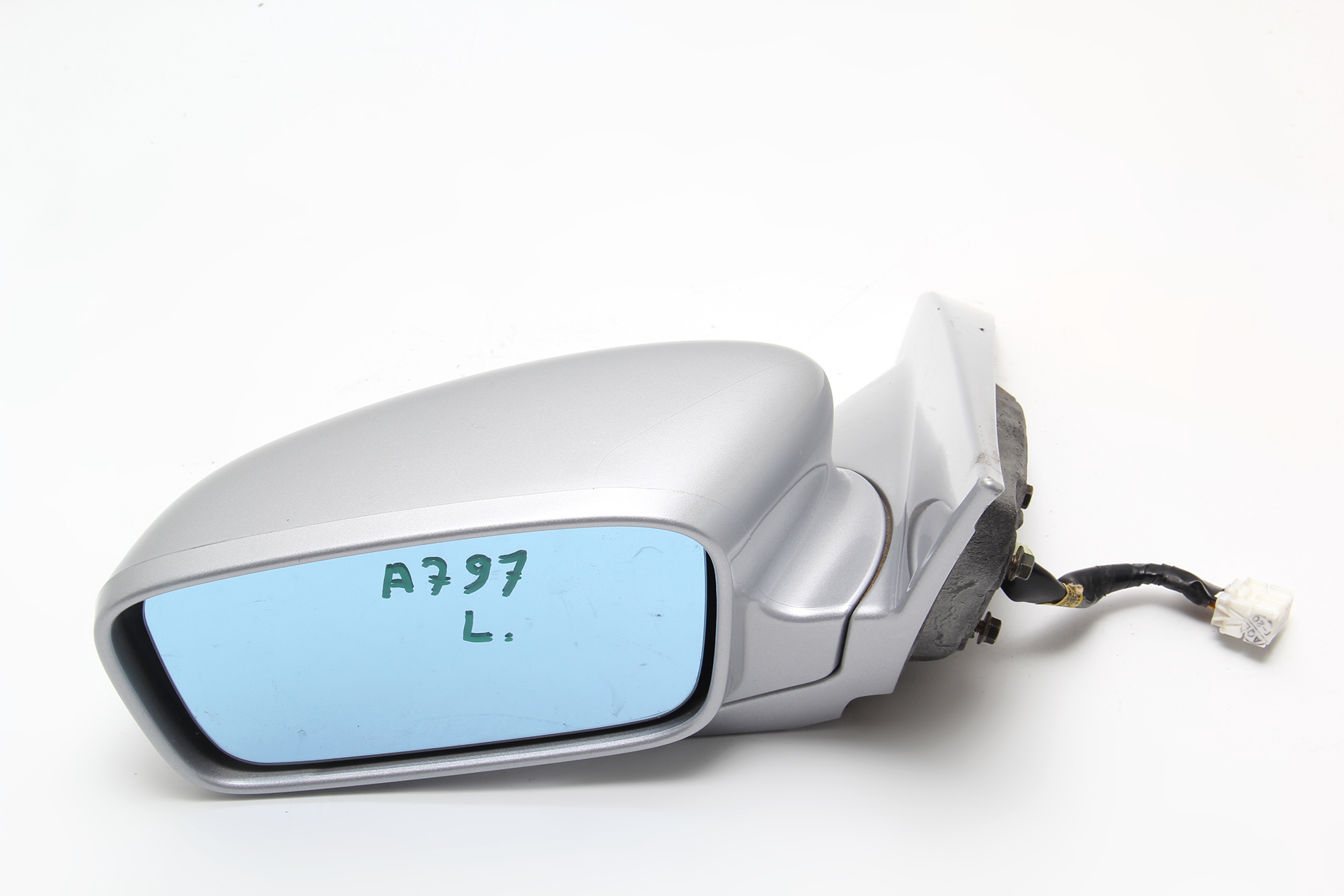 HEATED BLUE Mirror Glass With BACK PLATE For
