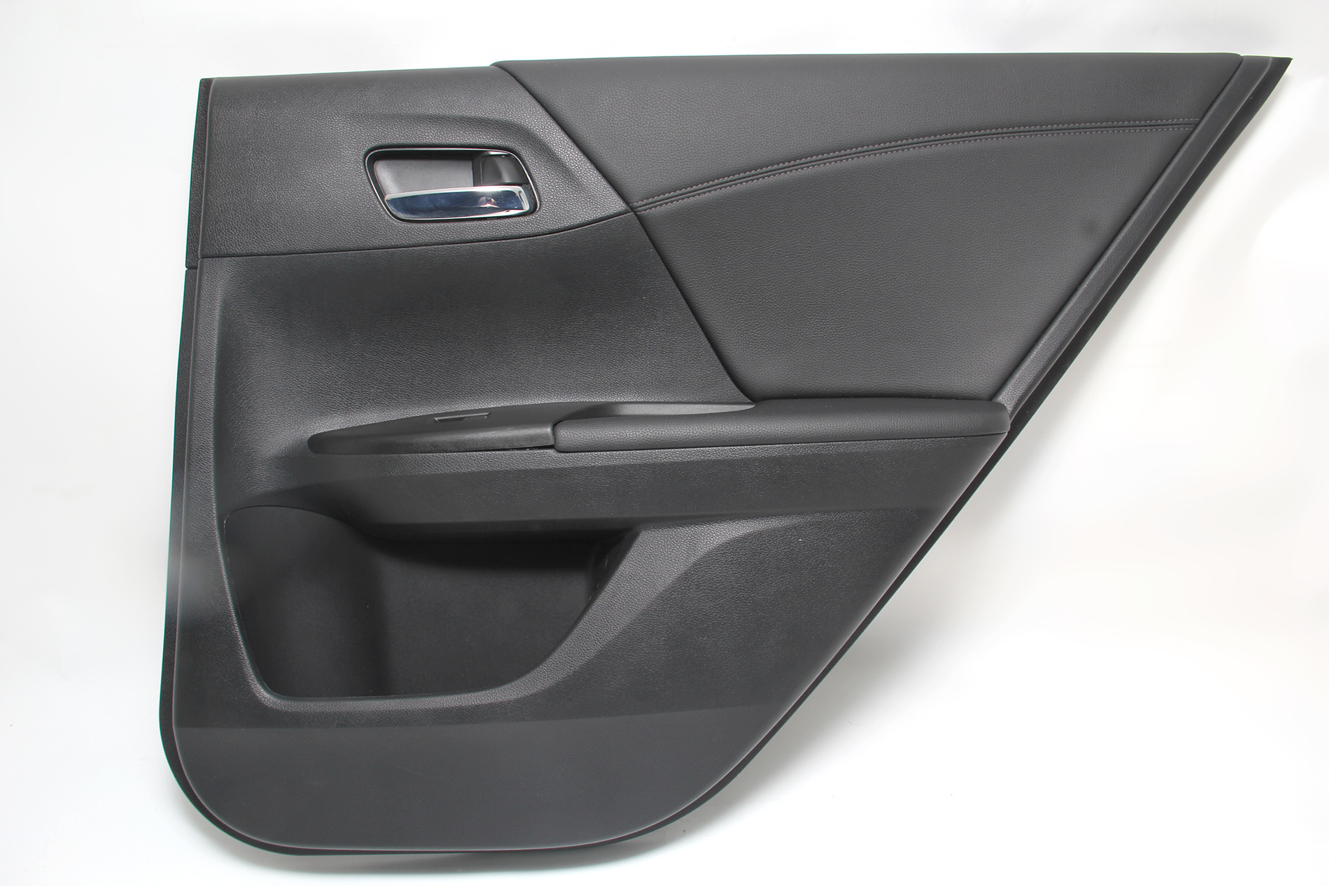 Honda Accord Sedan 13 14 15 Door Panel Trim, Rear Right Black Leather
