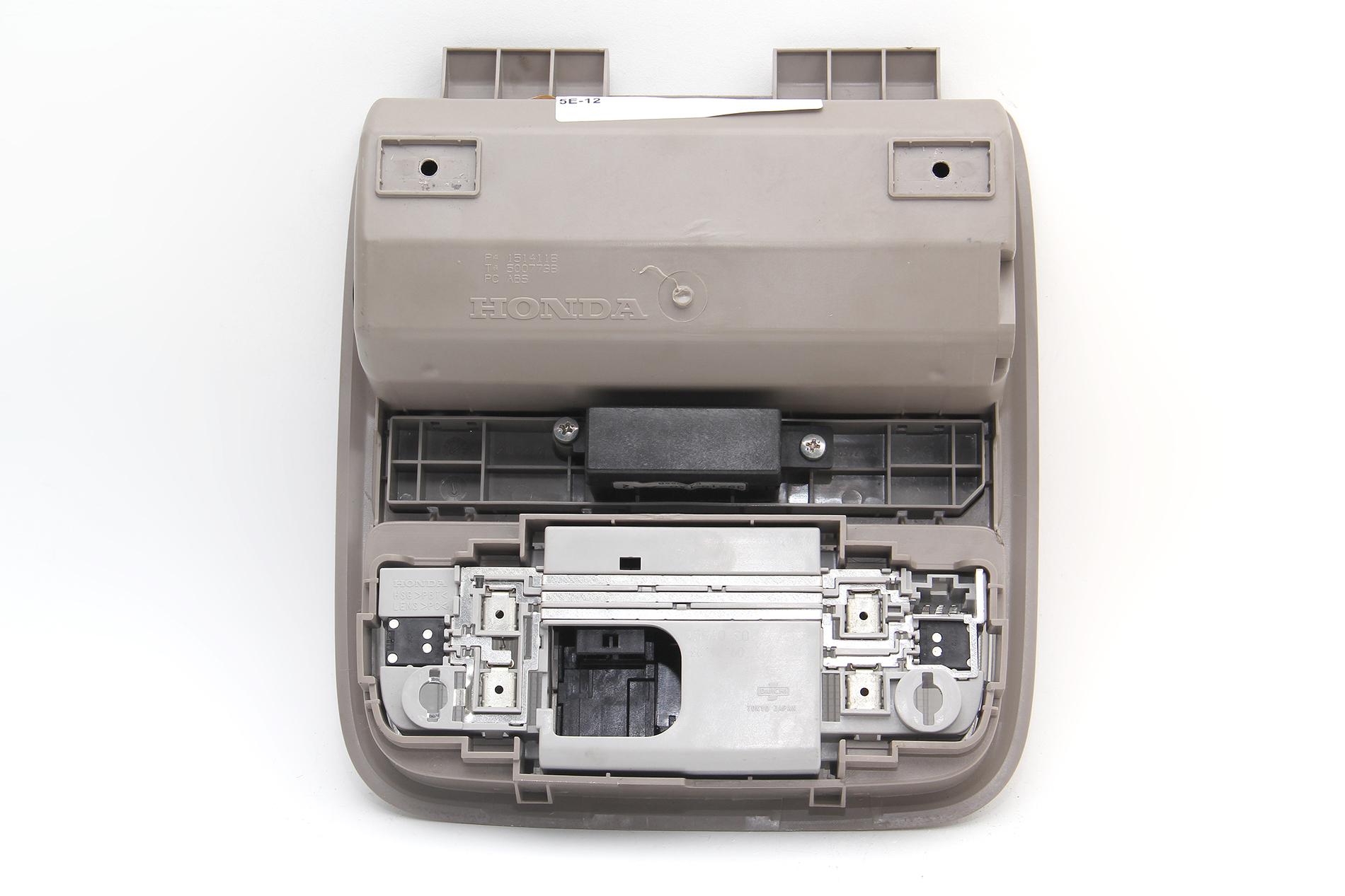 OEM Overhead Console For 98-02 Honda Accord / Acura CL – Gray, No Switch, 2 Bulb