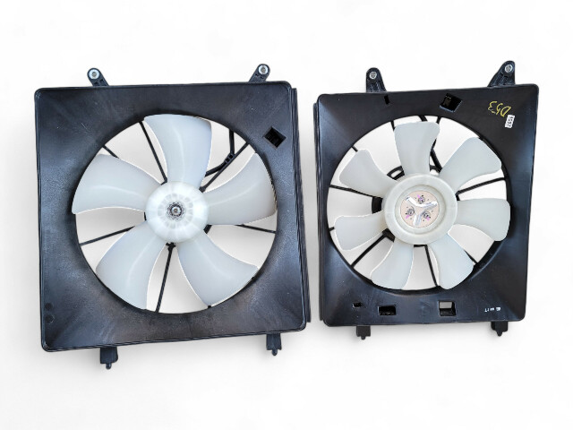 Honda Element 03-11 EX Radiator/Condenser Cooling Fan w/Motor Shroud Set, D053, OEM, 2003, 2004, 2005, 2006, 2007, 2008, 2009, 2010, 2011