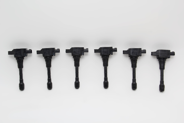 Infiniti FX35 09-10 Engine Igniter, Set 6 Ignition Plug Hole Coil 22448-JA10C, A618, OEM, 2009, 2010
