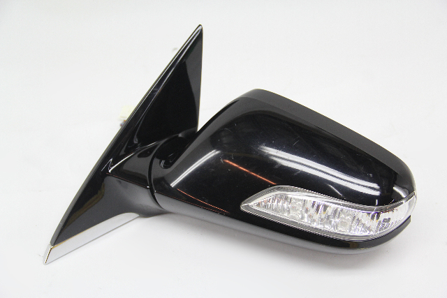 2005-2008 Acura RL Side View Mirror Left Driver Black 76250-SJA-305ZK, OEM, 2005, 2006, 2007, 2008