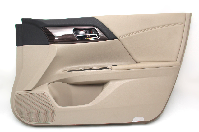 Honda Accord 16 EXL Sedan Door Panel Trim, Front Right Tan 83500-T2F-Y63TEZC, A616, OEM, 2016