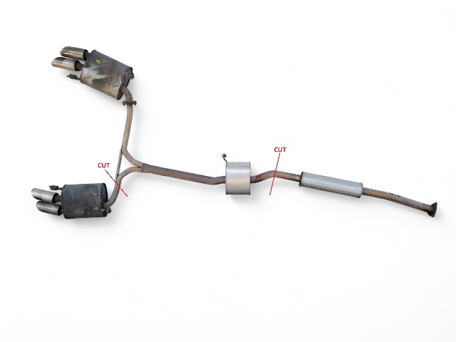 Acura TL 07-08 Type-S Exhaust Muffler Pipe Assembly, E022, OEM, 2007, 2008