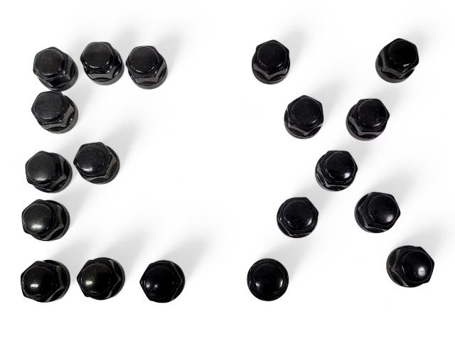 Acura Integra 24 Honda, Wheel Lug Nut, Nuts, Bolt Set Black (19) 90304-T6Z-A01, E027, OEM, 2024