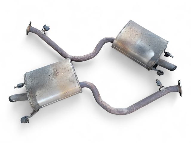 Lexus GS350 13-20 Left/Right Exhaust Muffler Set, 17430-31C80, E028, OEM, 2013, 2014, 2015, 2016, 2017, 2018, 2019, 2020
