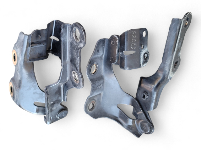 Lexus GS350 13-20 Hood Bonnet Hinge Set Left/Right Gray 53420-30460, E028, OEM, 2013, 2014, 2015, 2016, 2017, 2018, 2019, 2020