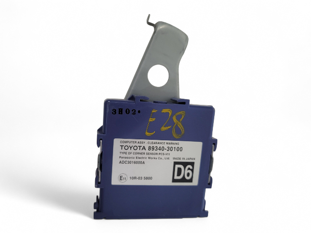 Lexus GS350 13-14 Park Assist Clearance Warning Module 89340-30100, E028, OEM, 2013, 2014