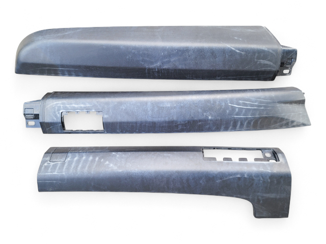 Honda Element 05-11 Roof Panel Molding Left/Driver Set of 3 Black, E029, OEM, 2005, 2006, 2007, 2008, 2009, 2010, 2011
