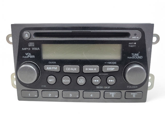 Honda Element 05-06 CD Player Radio AUX Audio Control 39100-SCV-A11ZA, E029, OEM, 2005, 2006