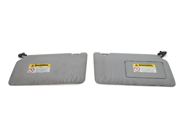 Honda Element 03-06 Sun Shade Visor Sunvisor Left/Right Set Gray, E029, OEM, 2003, 2004, 2005, 2006