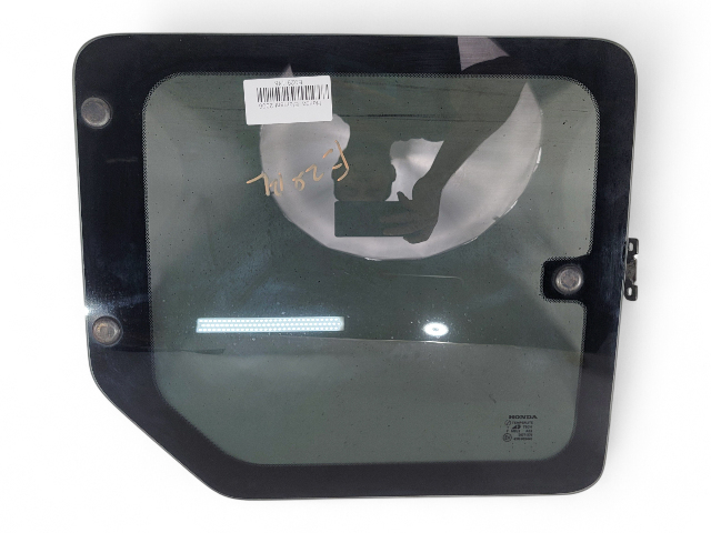 Honda Element 03-11 Rear Left/Driver Door Glass Window 73451-SCV-A11, E029, OEM, 2003, 2004, 2005, 2006, 2007, 2008, 2009, 2010, 2011