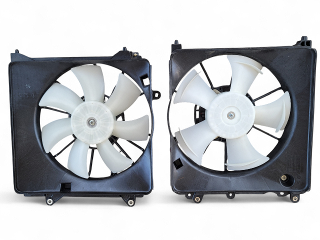 Honda CR-Z CRZ 11-16 A/C Radiator Cooling Fan Set w/ Shroud, E030, OEM, 2011, 2012, 2013, 2014, 2015, 2016