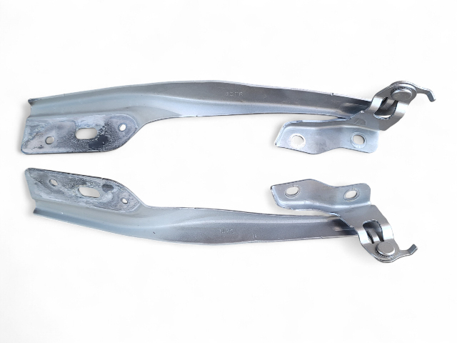 Honda CR-Z CRZ 11-16 Hood Hinges Left/Right Set GRAY, 60120-SZT-G00, E030, OEM, 2011, 2012, 2013, 2014, 2015, 2016