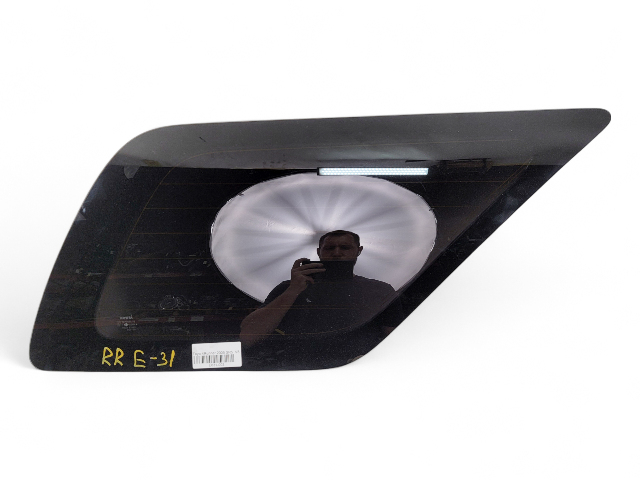Toyota 4Runner 03-09 Quarter Glass Window Rear Right Passenger, 62730-35100, E031, OEM, 2003, 2004, 2005, 2006, 2007, 2008, 2009
