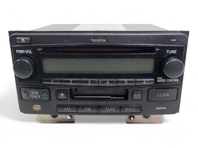 Toyota 4Runner 03-06 Radio CD Cassette Player 86120-35281, E031, OEM, 2003, 2004, 2005, 2006