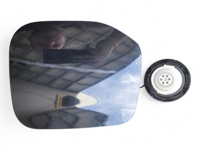 Toyota 4Runner 03-09 Fuel Filler Gas Lid Door Black, 77350-35050, E031, OEM, 2003, 2004, 2005, 2006