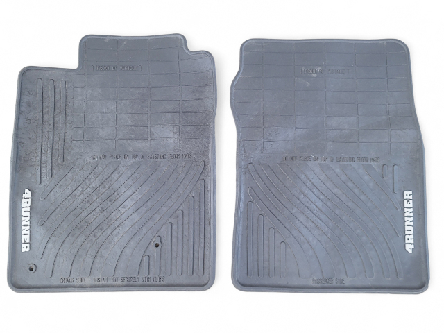 Toyota 4Runner 03-09 Front Right/Left Carpet Floor Mat Mats All Weather, Black, PT908-8900W-02, E031, OEM, 2003, 2004, 2005, 2006, 2007, 2008, 2009