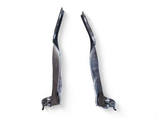 Honda CR-Z CRZ 11-16 Hood Hinges Left/Right Set Black, 60120-SZT-G00ZZ, E033, OEM, 2011, 2012, 2013, 2014, 2015, 2016