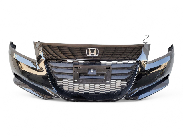 Honda CR-Z CRZ 11-12 Front Bumper Cover Assembly Black, 04711-SZT-A90ZZ, E033, OEM, 2011, 2012