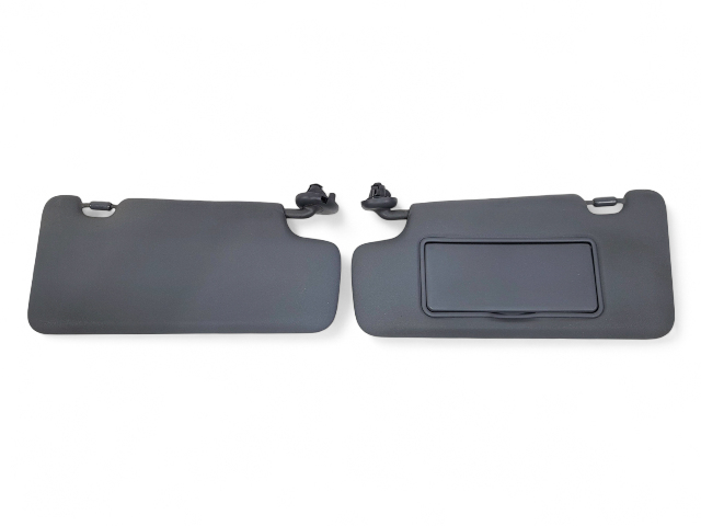 Honda CR-Z CRZ 12-16 Sun Shade Visor Left/Right Set Gray/Grey, 83230-SZT-A21ZB, 83280-SZT-A21ZB, E033, OEM, 2012, 2013, 2014, 2015, 2016