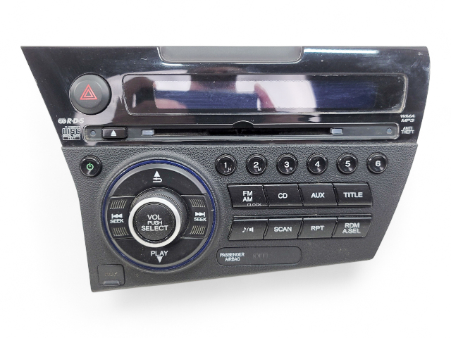Honda CR-Z CRZ 11-12 CD Player Radio AUX Audio Control 39100-SZT-305, E033, OEM, 2011, 2012