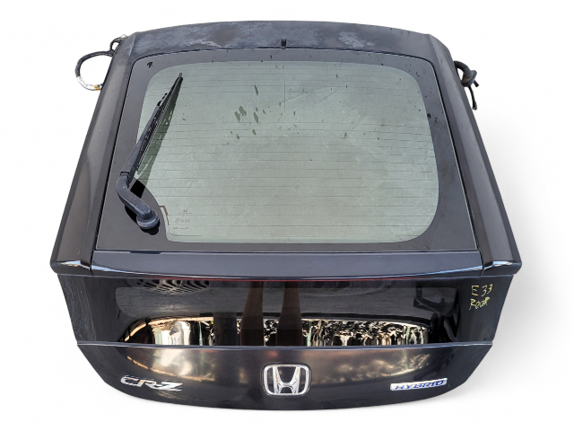 Honda CR-Z CRZ 11-16 Rear Tailgate Trunk Lid Assembly Black, 68100-SZT-A90ZZ, E033, OEM, 2011, 2012, 2013, 2014, 2015, 2016