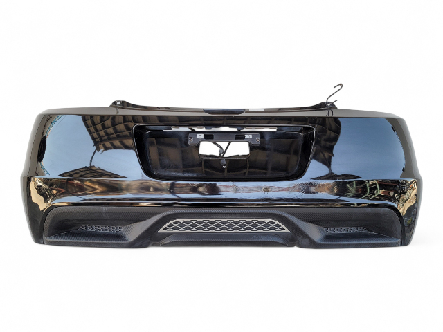 Honda CR-Z CRZ 11-12 Rear Bumper Cover Assembly Black, 04715-SZT-A90ZZ, E033, OEM, 2011, 2012