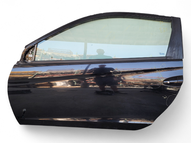 Honda CR-Z CRZ 11-16 Front Door Assembly Left/Driver Black, 67050-SZT-A90ZZ, D033, OEM, 2011, 2012, 2013, 2014, 2015, 2016