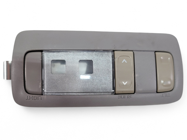 Lexus IS300 01-05 Overhead Console Map Light Center Cool Grey 81260-32090-B2, E034, OEM, 2001, 2002, 2003, 2004, 2005