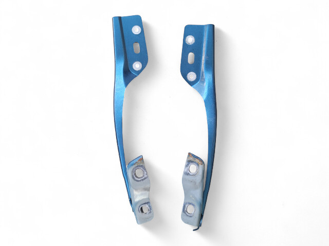 Honda CR-Z CRZ 11-16 Hood Hinges Left/Right Set Blue, 60120-SZT-G00ZZ, E035, OEM, 2011, 2012, 2013, 2014, 2015, 2016